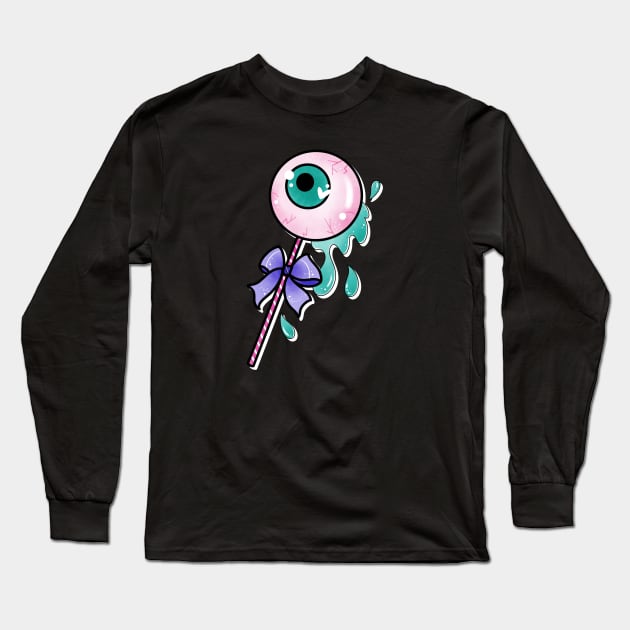 Creepy cute eye candy Long Sleeve T-Shirt by Tex doodles 